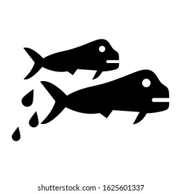 fish icon or logo isolated sign symbol vector illustration - high quality black style vector icons
