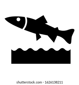 fish icon or logo isolated sign symbol vector illustration - high quality black style vector icons
