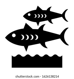 fish icon or logo isolated sign symbol vector illustration - high quality black style vector icons
