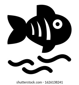fish icon or logo isolated sign symbol vector illustration - high quality black style vector icons
