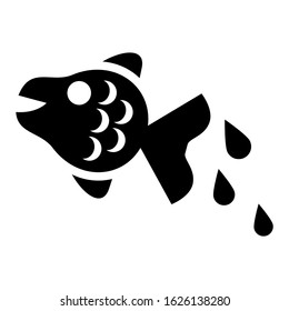 fish icon or logo isolated sign symbol vector illustration - high quality black style vector icons
