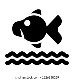 fish icon or logo isolated sign symbol vector illustration - high quality black style vector icons
