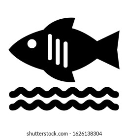 fish icon or logo isolated sign symbol vector illustration - high quality black style vector icons
