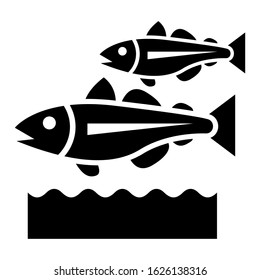 fish icon or logo isolated sign symbol vector illustration - high quality black style vector icons
