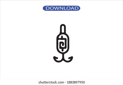 fish icon or logo isolated sign symbol vector illustration - high quality black style vector icons.