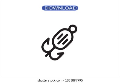 Fischsymbol oder Logo einzeln auf Zeichen, Vektorgrafik - hochwertige Vektorsymbole in schwarzem Stil.