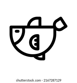 icono de pescado o logotipo símbolo de signo aislado ilustración vectorial de alta calidad estilo negro iconos vectoriales
