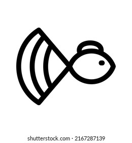 fish icon or logo isolated sign symbol vector illustration - high quality black style vector icons
