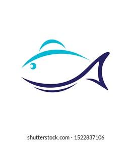 fish icon logo vector design