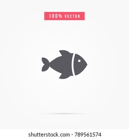 fish icon. ocean animal