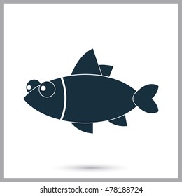 Fish icon on the background