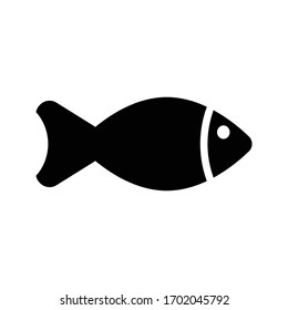 Fish icon on white background