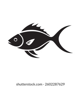 Fish icon on a white background 