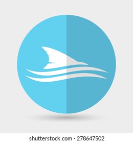 Fish icon on a white background