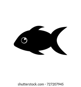 Fish icon on white background