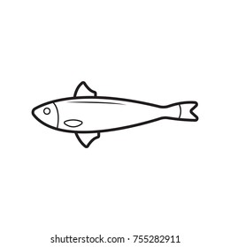 fish icon outline