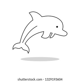Fish Icon Outline Art Vector