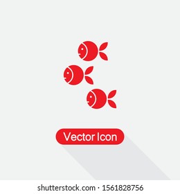 Fish Icon, Puffer Fish Icon Vector Illustration Eps10