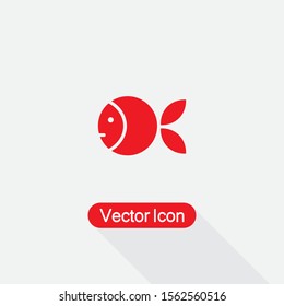 Fish Icon, Puffer Fish Icon Vector Illustration Eps10