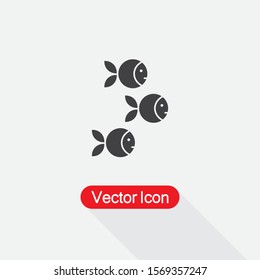 Fish Icon, Puffer Fish Icon Vector Illustration Eps10