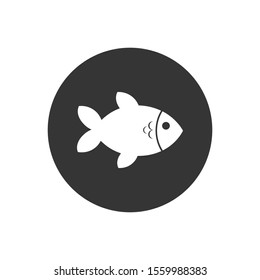 Fish Icon. Sea Food or Farm Element Illustration As A Simple Vector Sign & Trendy Symbol for Design, Websites, Presentation or Application