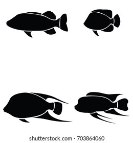 fish icon set