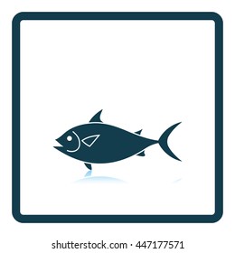 Fish icon. Shadow reflection design. Vector illustration.