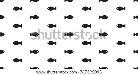 fish icon shark dolphin whale sea ocean vector seamless pattern wallpaper background