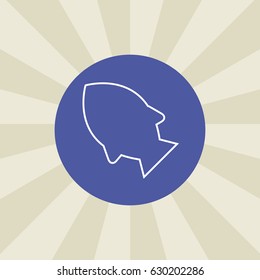 fish icon. sign design. background