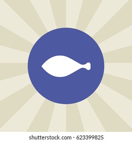 fish icon. sign design. gradient background