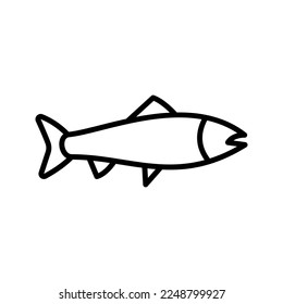 Fish icon. sign for mobile concept and web design. vector illustration