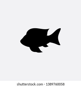 fish icon sign signifier vector