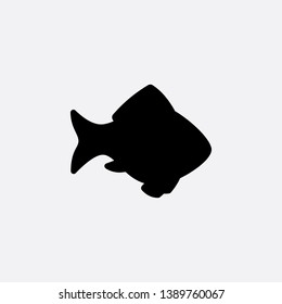 fish icon sign signifier vector