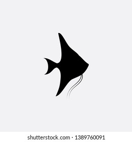 fish icon sign signifier vector