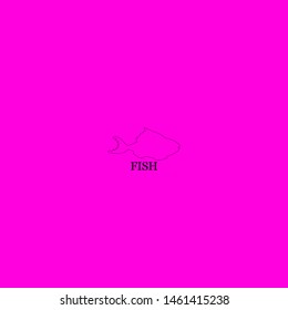 fish icon sign signifier vector