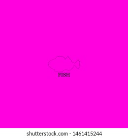 fish icon sign signifier vector