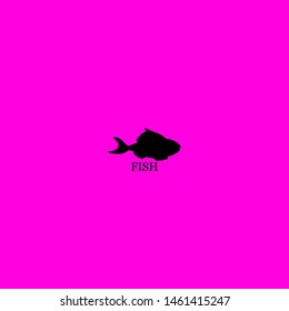 fish icon sign signifier vector