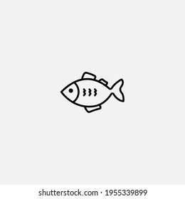 Fish icon sign vector,Symbol, logo illustration for web and mobile