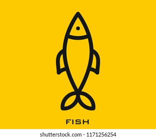 Fish icon signs