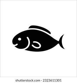 fish icon simple design art eps 10