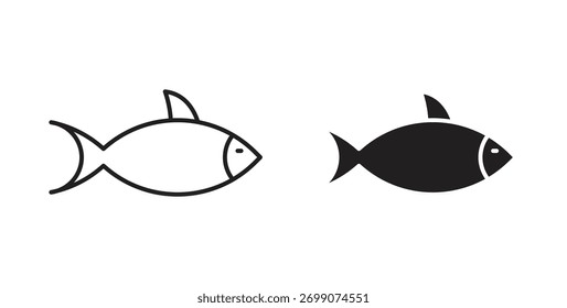 Fish icon simple flat trend modern graphic design abstract logotype