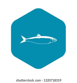 Fish icon in simple style isolated on white background
