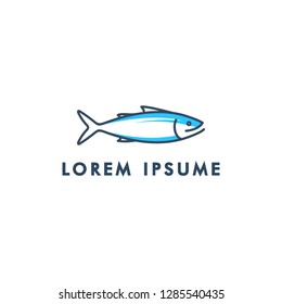 Fish  icon symbol design template vector illustration