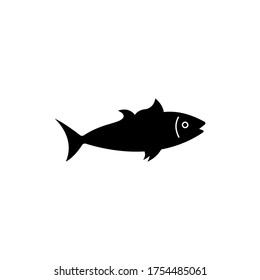 Icono de pez ilustración vectorial de fondo blanco