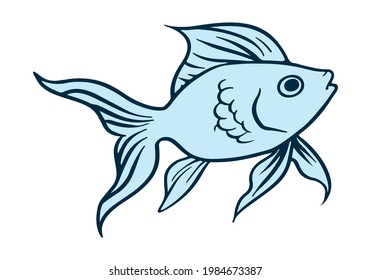 Fisch Symbol Vorlage Farbe bearbeitet.
