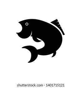 fish icon in trendy flat style illustrator - Vector