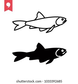 Fish icon vector