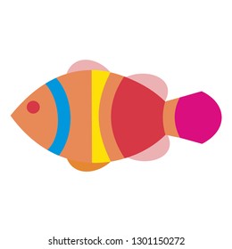 
fish icon vector
