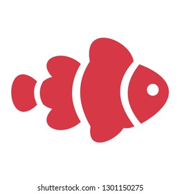 
fish icon vector