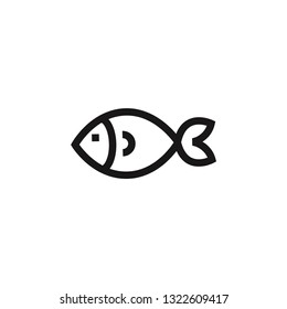 Fish icon vector